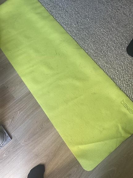 yoga/träningsmatta limegrön