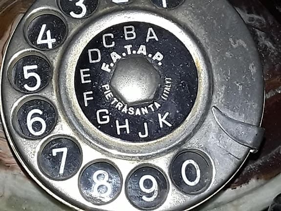Onyx Retrotelefon FATAP Italiano - PietraSanta. (Sällsynt)