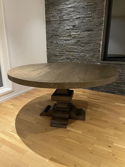 Paris rund bord US Brown ek Ø150 cm