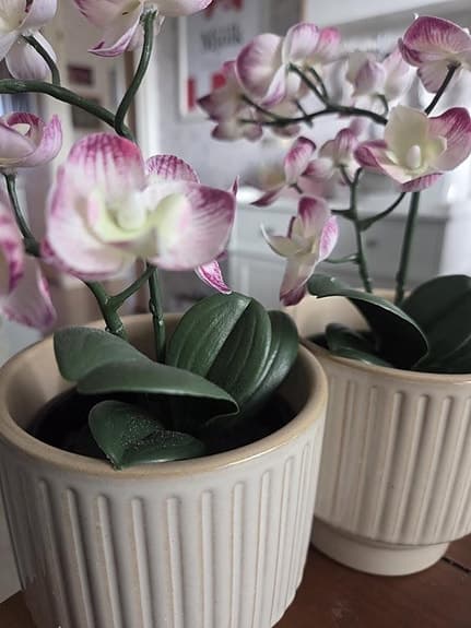 PLASTBLOMMOR MED KRUKA