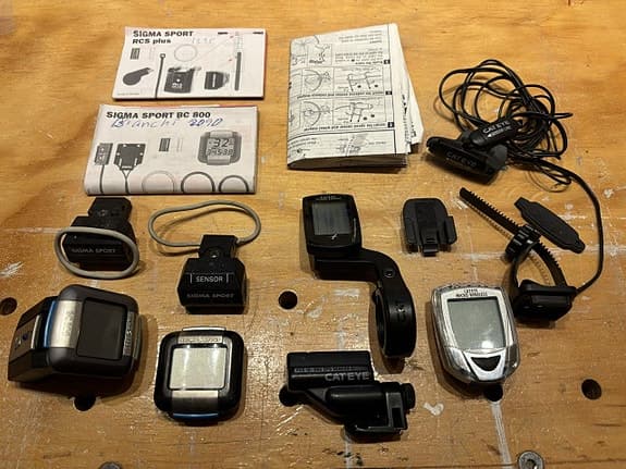 Cykeldatorer Cateye och Sigma