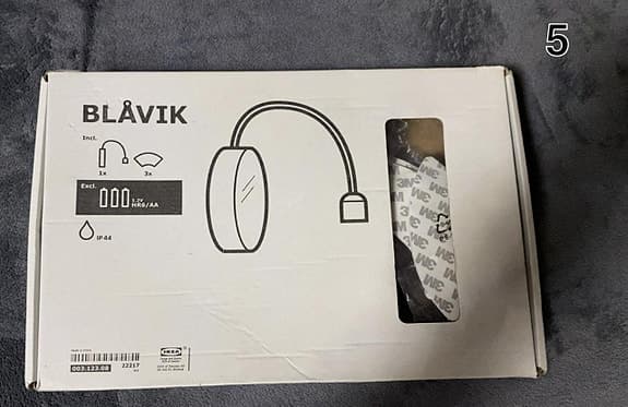 IKEA BLÅVIK Spegel med lampa – NY i förpackning