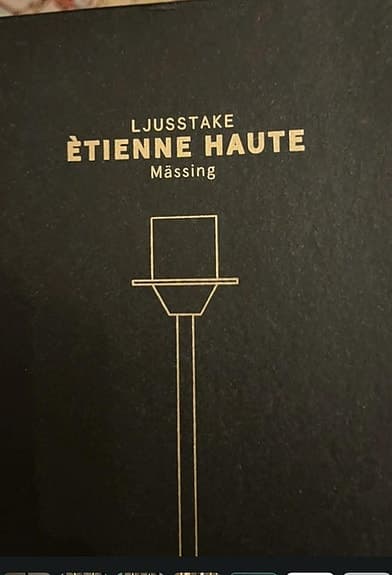 Etienne Haute Ljusstake Mässing