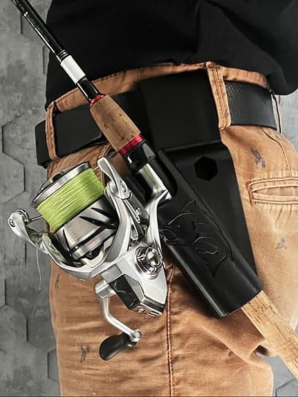 Fiskespö hållare för bälte.