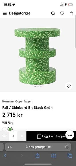 Normann Copenhagen Bit Stack pall / sidobord