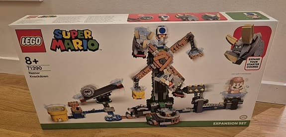 Super Mario lego reznor knockdown