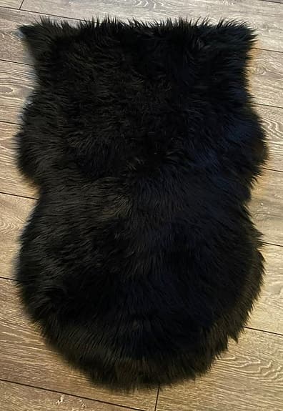 Konstfäll i svart färg