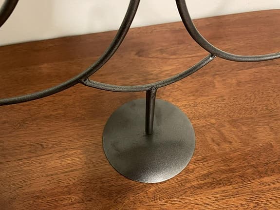 Golvljusstake i stål i form av julgran