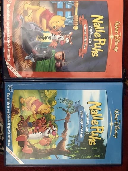 2 dvd Nalle Puhs Magiska Värld