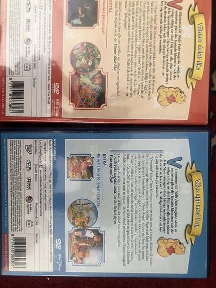 2 dvd Nalle Puhs Magiska Värld