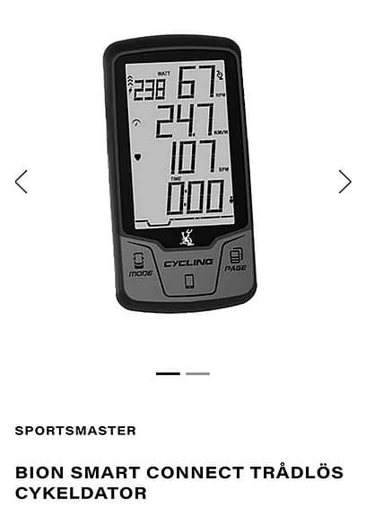 Bion smart Connect trådlös spinningcykeldator. Helt ny.