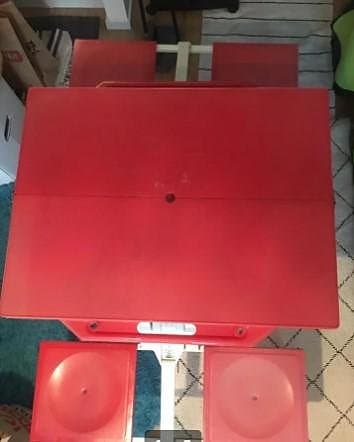 Billig men i bra skick Vintage hopfällbart picknickbord
