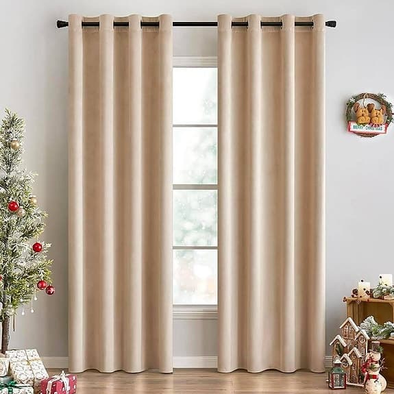 Mörkläggande Gardiner i Sammet, (Pack-2) (140 * 245 cm)