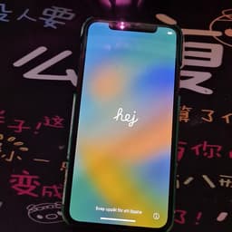 iPhone X Telefonen med skal från Ideal of Sweden o laddare