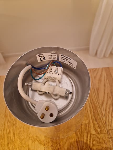 1 st taklampa. Belid Plafond Bizzo Ø16,5 cm.