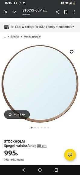 Stockholm spegel från Ikea