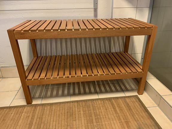 Träbänk , fint skick