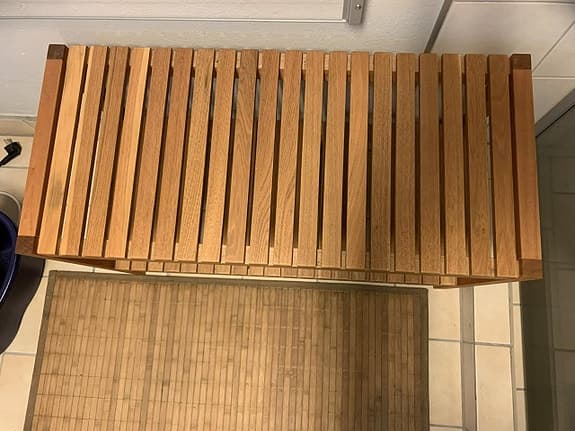 Träbänk , fint skick