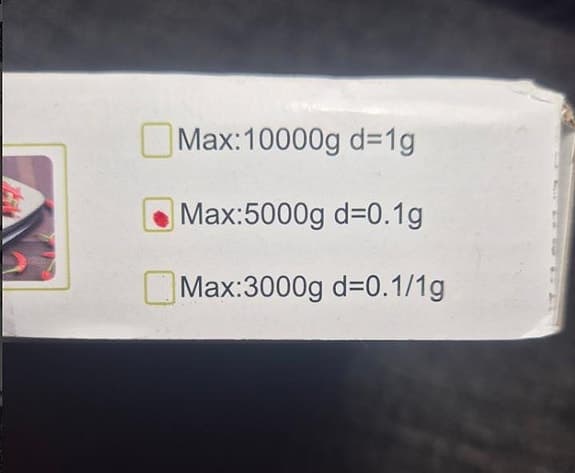 NY Digital Köksvåg 0,1-5000g.
