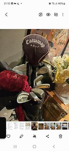 Golfutrustning, golfset med bag och tillbehör höger nedsatt från 1299