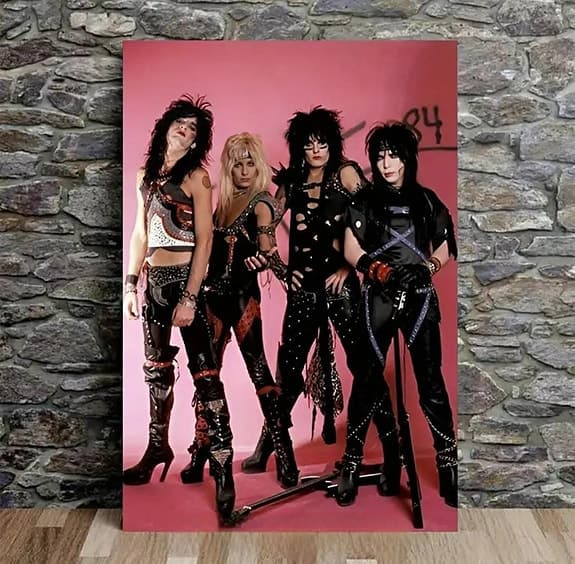 Tavla Mötley Crue inramad