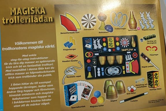 KÄRNAN Stora Trollerilådan 99 magiska tricks Nyskick!