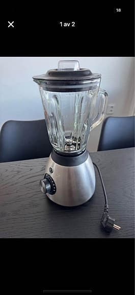 Utmärk blender med glaskanna