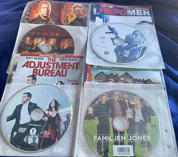 15 st. DVD filmer i bra kvalitet