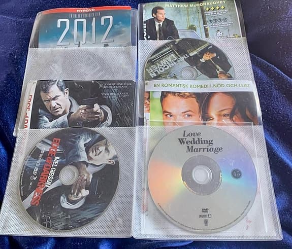 15 st. DVD filmer i bra kvalitet