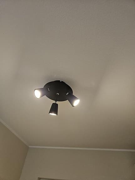 Takspotlight Theo, Northlight, 3 armar, svart, 2 stycken