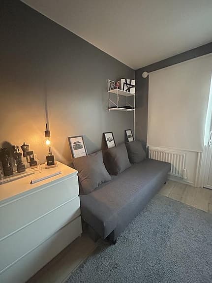 Ikea Flottebo bäddsoffa 135x194 cm grå tyg