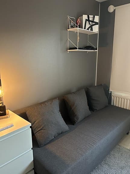 Ikea Flottebo bäddsoffa 135x194 cm grå tyg