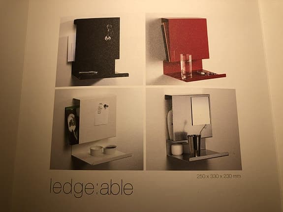 NY Designhylla Ledge:able (pulverlackerad stål) / hylla