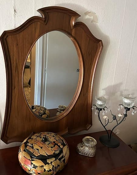 Vintage Italiensk spegel ”Hej, vackra tjej.”