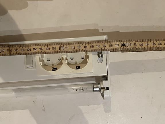 lysrörsarmatur 117 cm