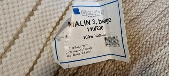 MALIN 3, Beige Matta 140/200 NY prislapp kvar