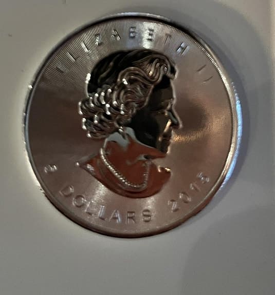 Nya silvermynt Kanadensisk Silver Maple Leaf - 1 oz