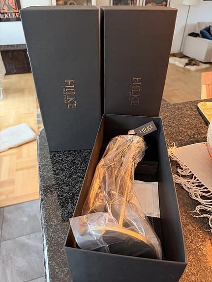 3st Hilke Luce del Sole 30cm ljusstake mässing