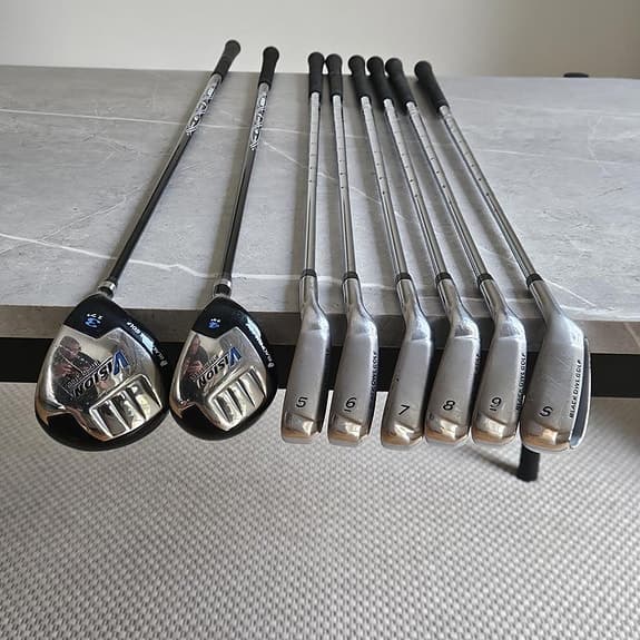Black Owl Golf Vision Järnset 5-S 3 + 4 Wood Stålskaft Hö