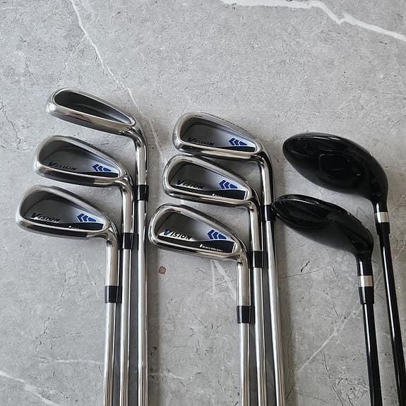 Black Owl Golf Vision Järnset 5-S 3 + 4 Wood Stålskaft Hö