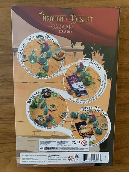 Brädspel Through the Desert - Bazaar (expansion, oöppnat)