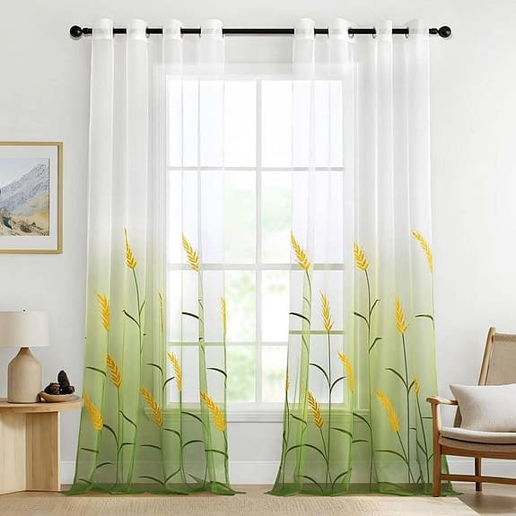 Gardiner Med Elegant Broderi (Pack-2) (140 x 260 cm)
