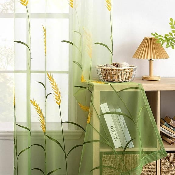 Gardiner Med Elegant Broderi (Pack-2) (140 x 260 cm)