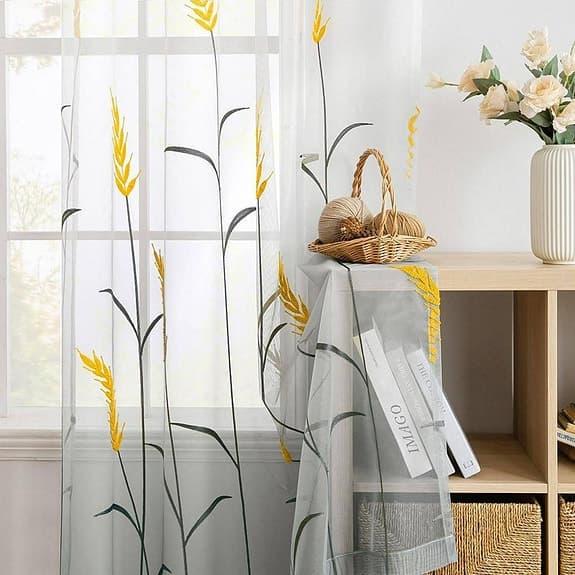 Gardiner Med Elegant Broderi (Pack-2) (140 x 245 cm)