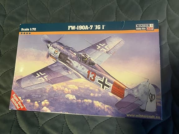 Mister Hobby Kits Craft, FW-190A-7 ’JG 1’, ny modell