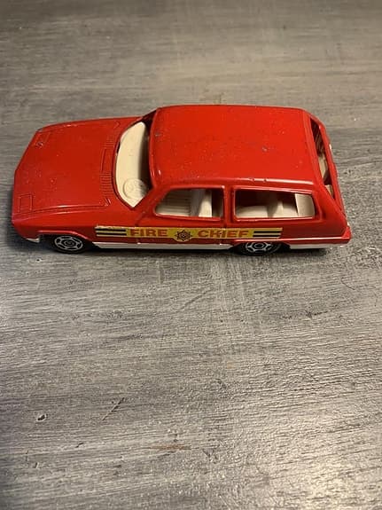 Leksaksbil Fire Chief från 1970 talet