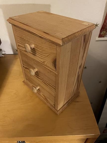 Hemslöjd Mini Byrå förvaringsalternativ B 20 höjd 25 D 1