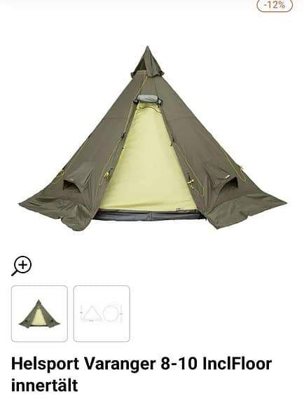 Tält Helsport Varanger 8-10 med innertält