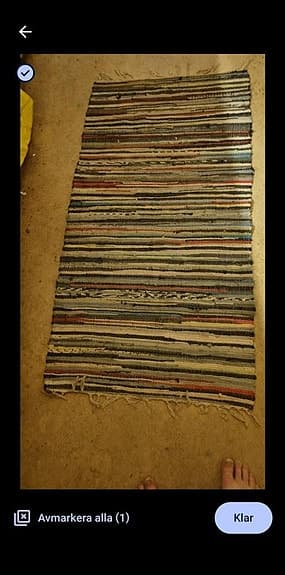 3 st Hembygds trasmattor