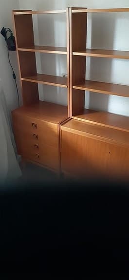 byråhylla 2 st retro femti 50 talet (stockholm))
